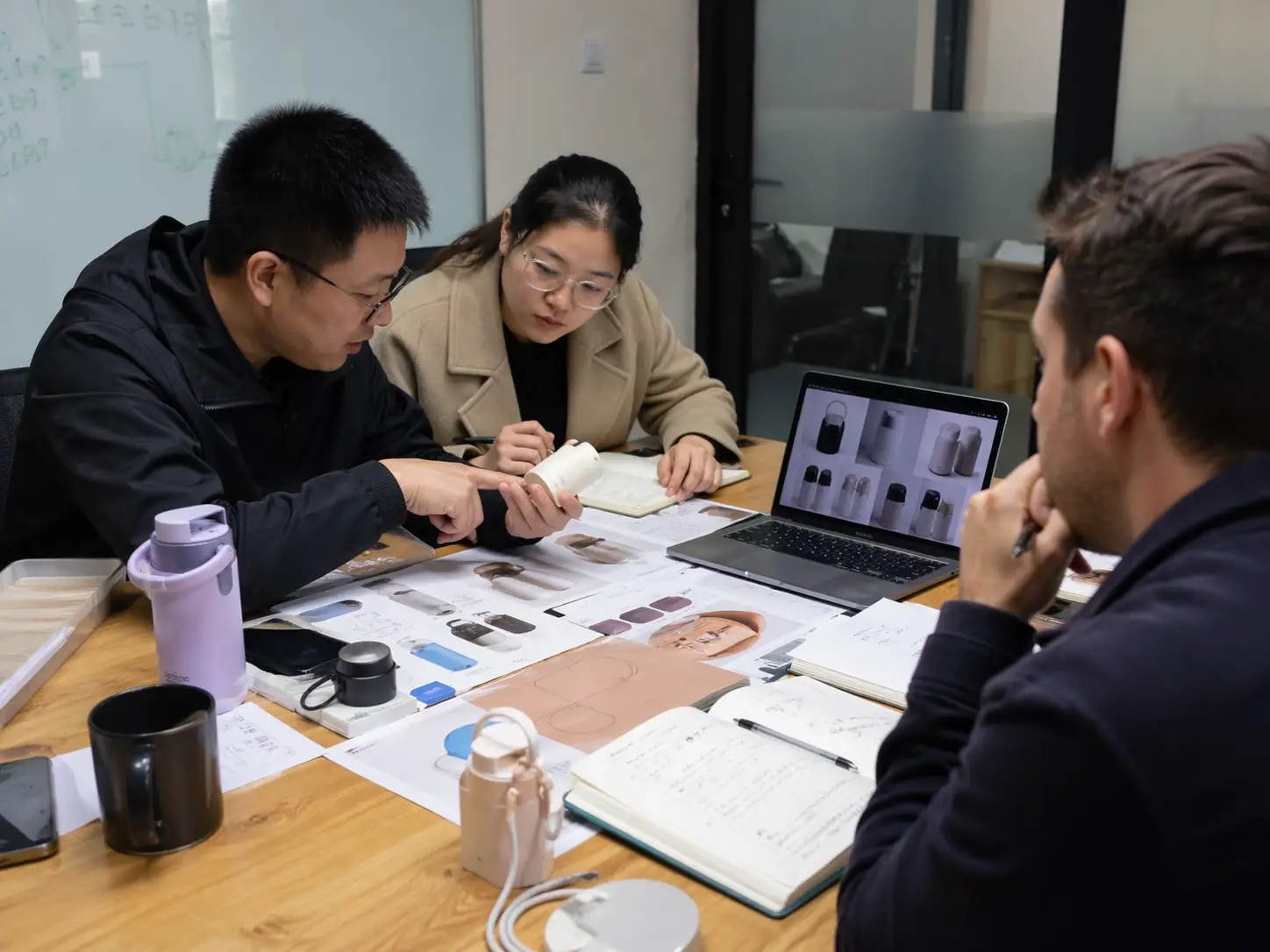 Import buyer reviewing product sourcing details and supplier quote before China procurement