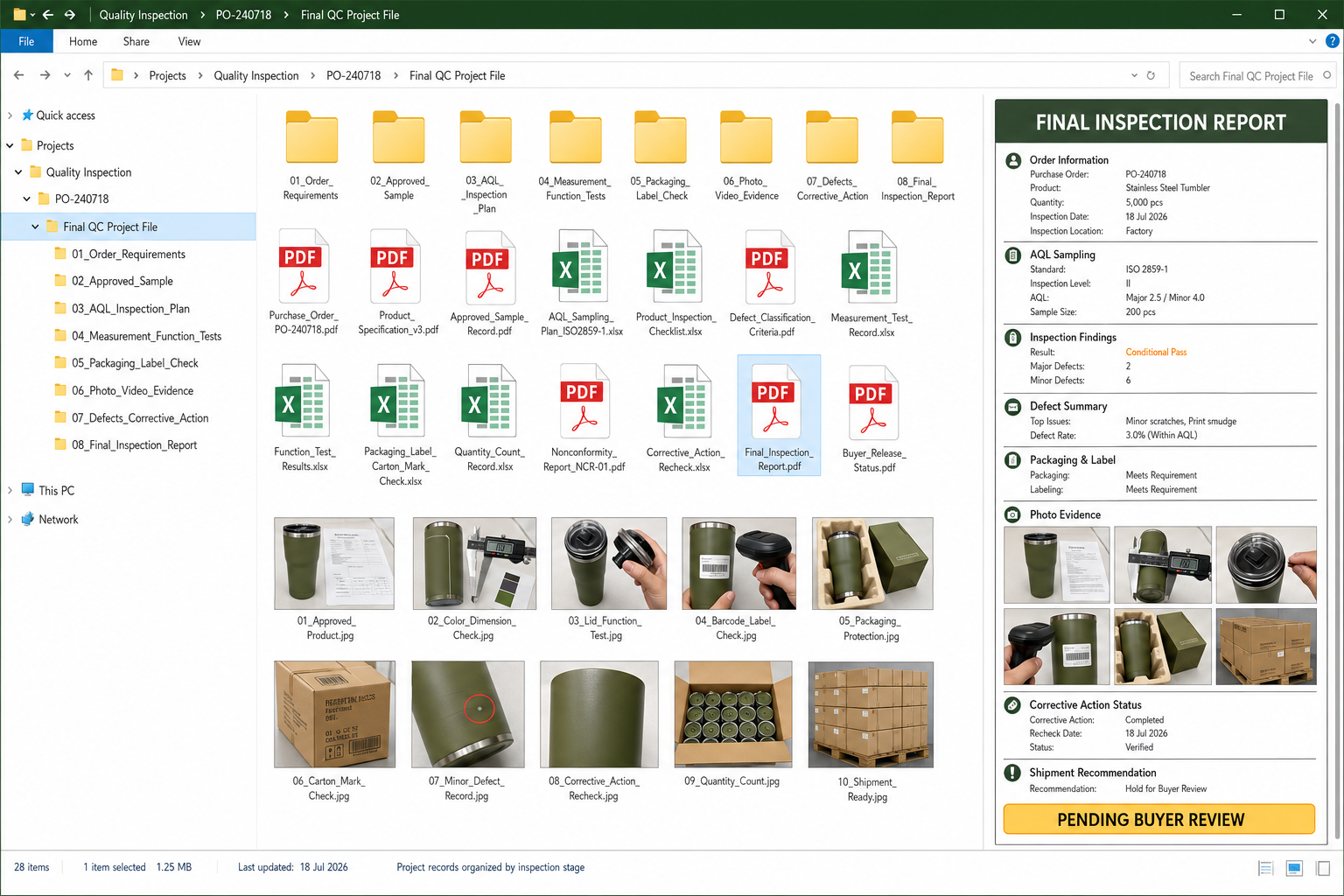 China sourcing partner working with buyer documents