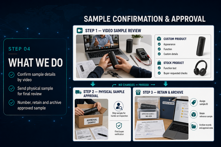 Product sample approval